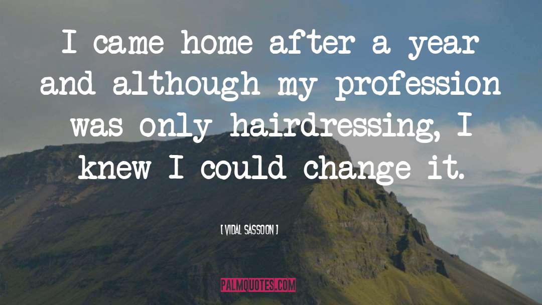 Hairdressing quotes by Vidal Sassoon