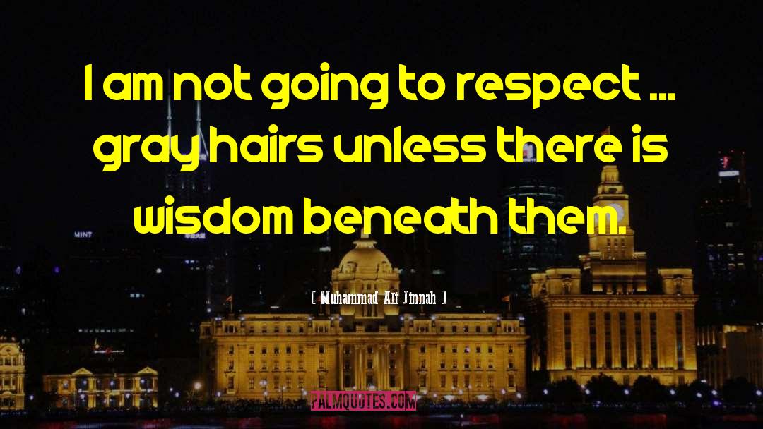 Hairs quotes by Muhammad Ali Jinnah