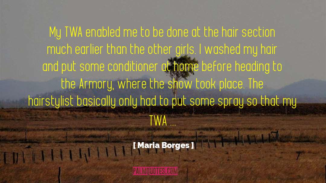 Hairstylist quotes by Maria Borges