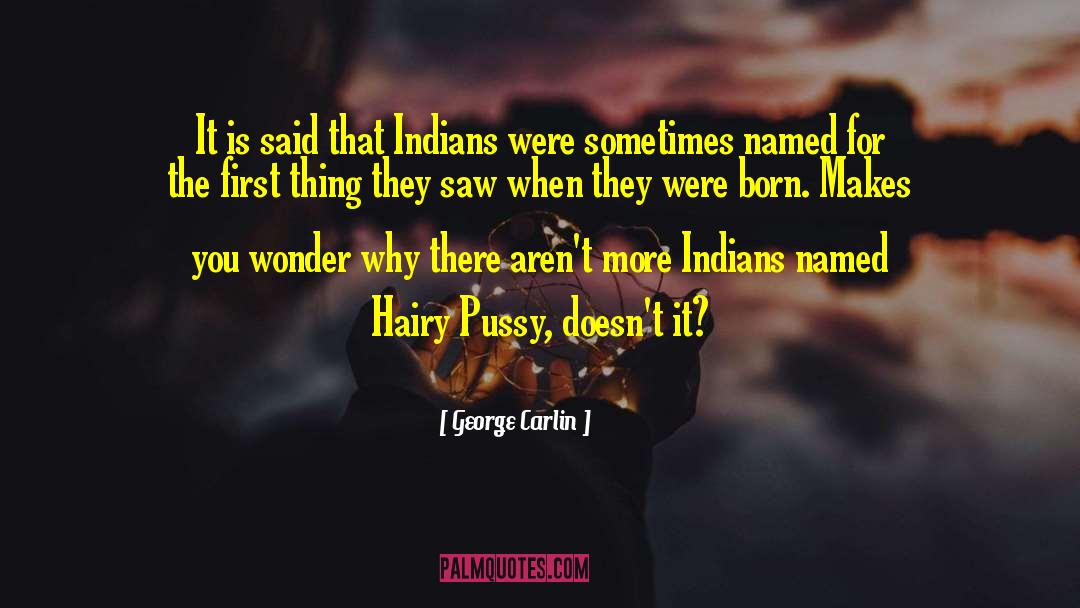 Hairy Palms quotes by George Carlin