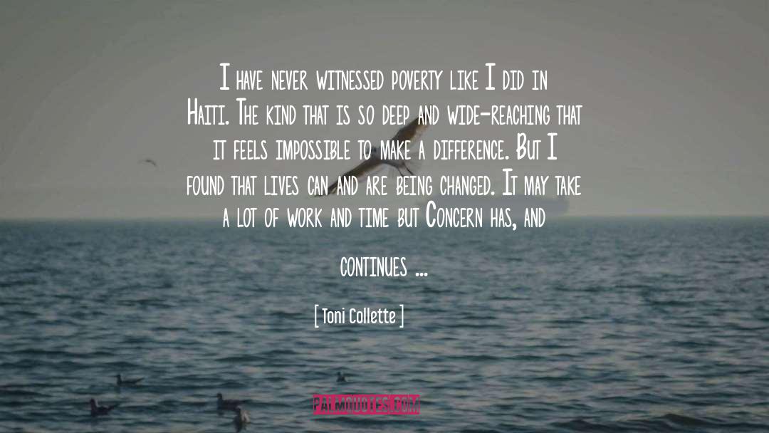 Haiti quotes by Toni Collette