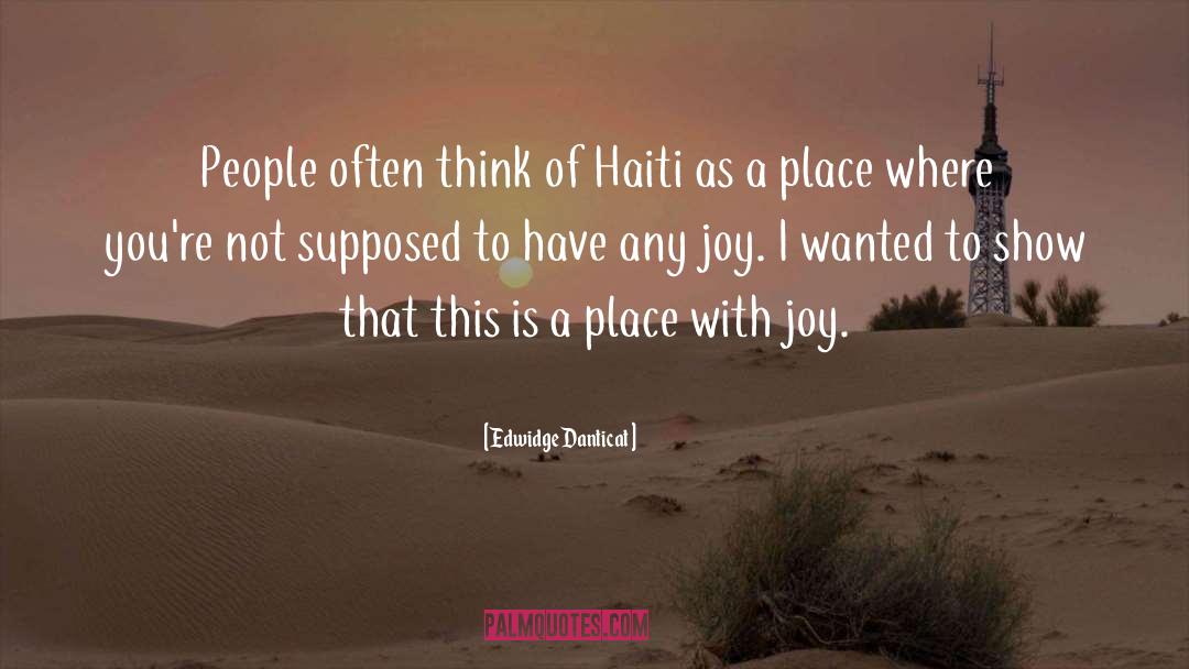 Haiti quotes by Edwidge Danticat