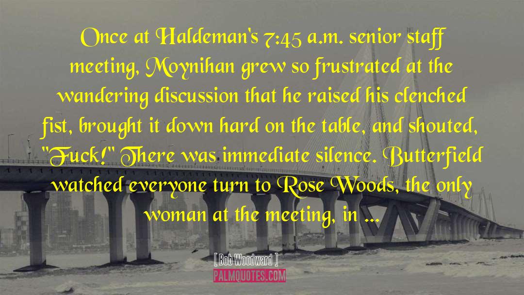 Haldemans Excavating quotes by Bob Woodward