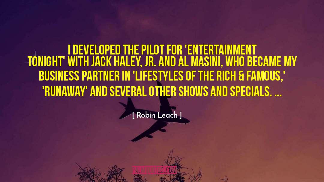 Haley quotes by Robin Leach