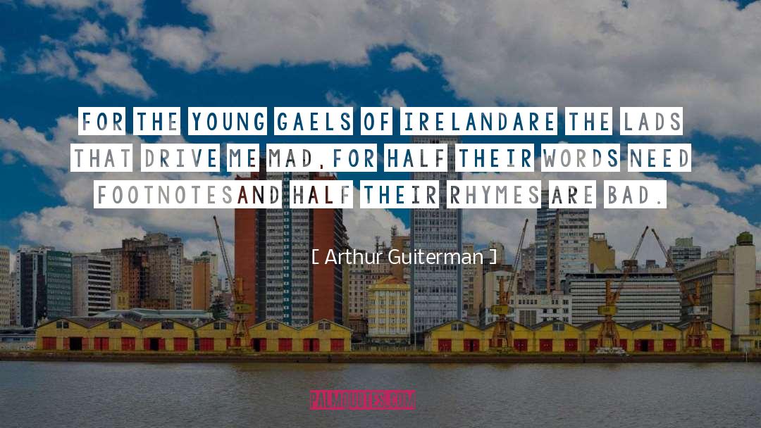 Half quotes by Arthur Guiterman