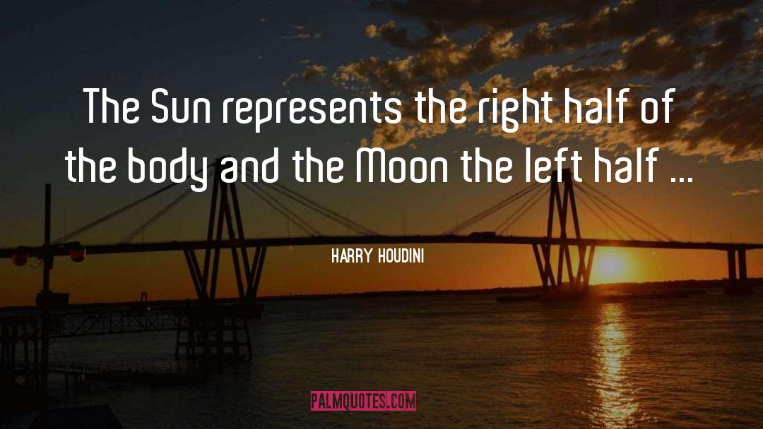 Half quotes by Harry Houdini