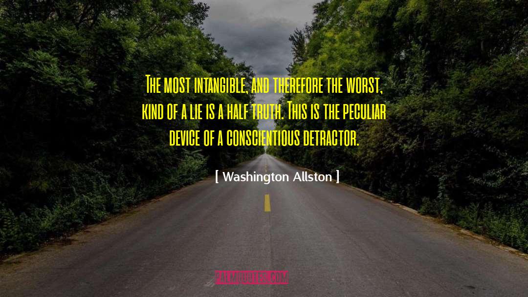 Half Truth quotes by Washington Allston