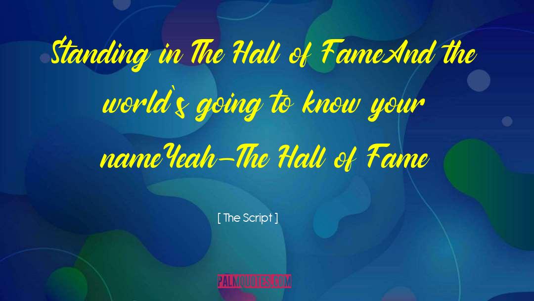 Hall Of Fame quotes by The Script