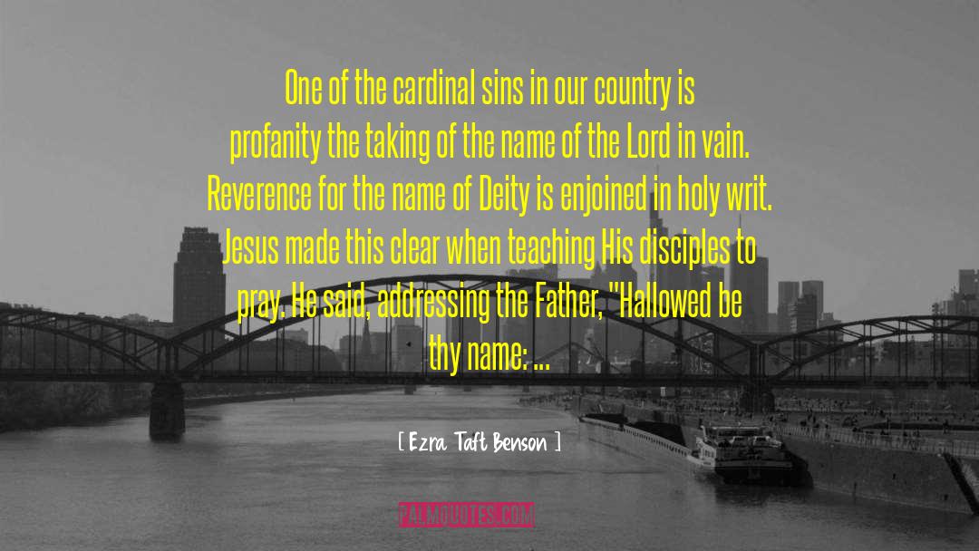 Hallowed quotes by Ezra Taft Benson