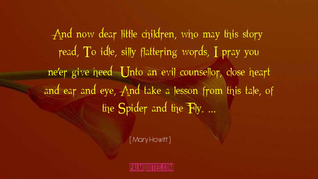Halloween Spider quotes by Mary Howitt