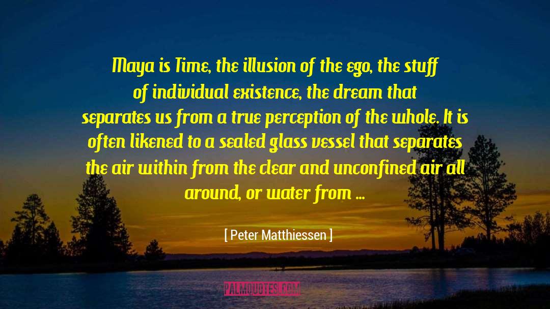 Hallucination quotes by Peter Matthiessen