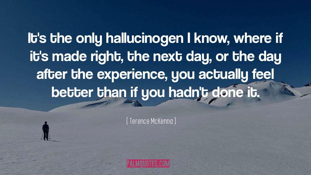 Hallucinogen quotes by Terence McKenna