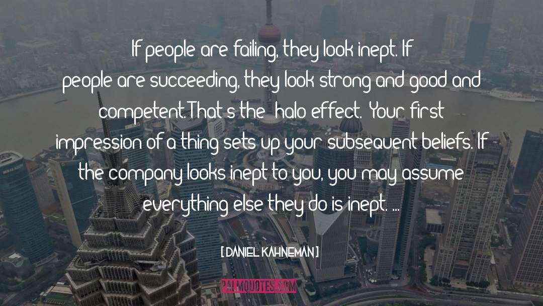 Halo quotes by Daniel Kahneman