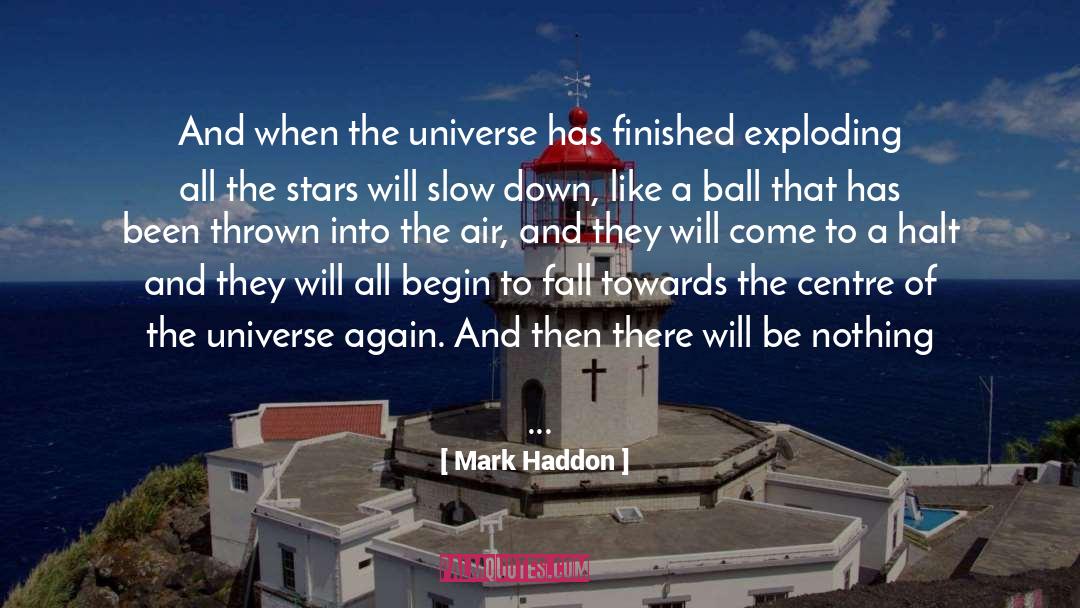 Halt quotes by Mark Haddon