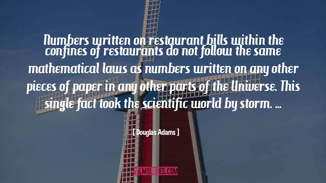 Hamamori Restaurant quotes by Douglas Adams