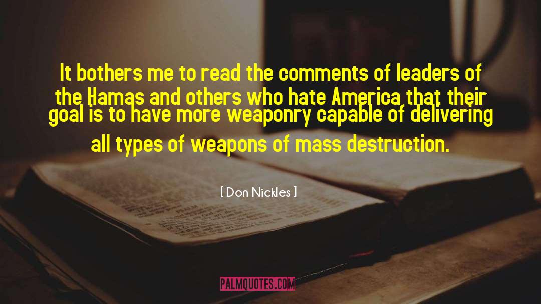 Hamas quotes by Don Nickles