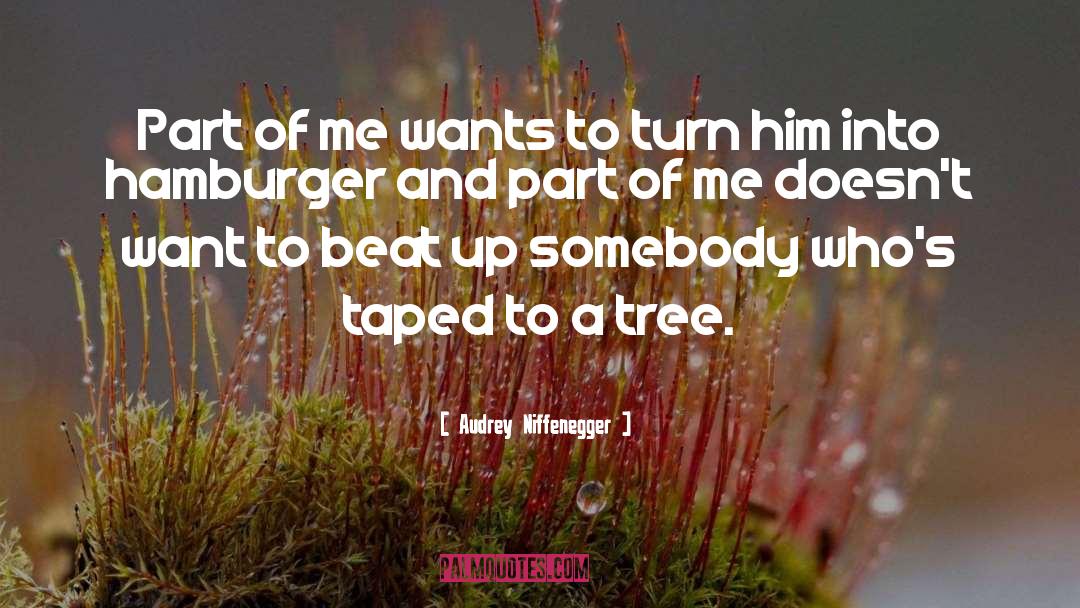 Hamburger quotes by Audrey Niffenegger