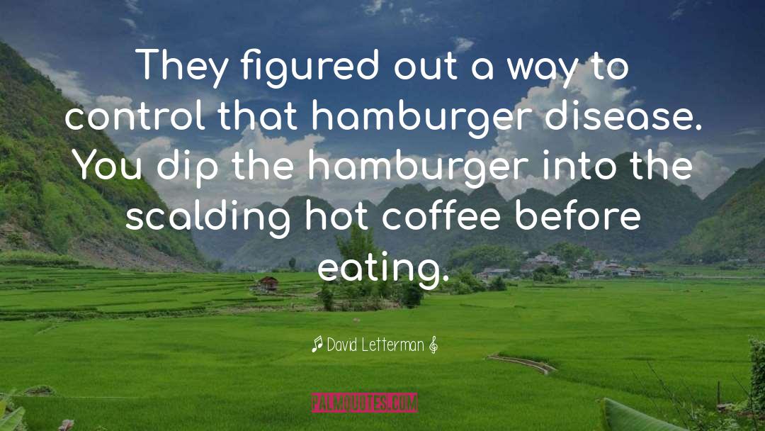 Hamburger quotes by David Letterman