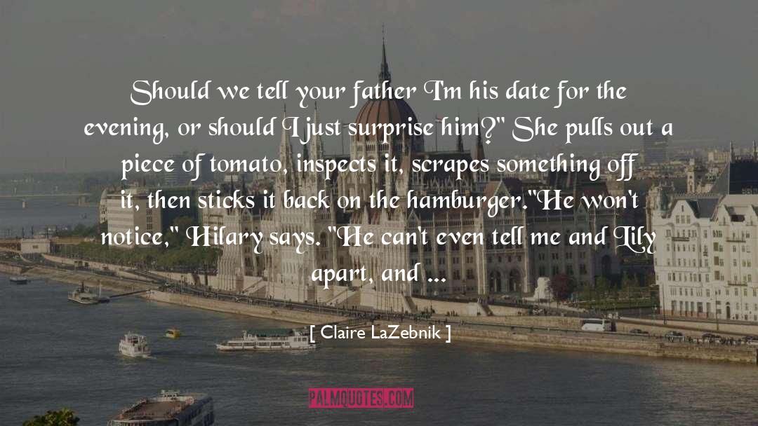 Hamburger quotes by Claire LaZebnik