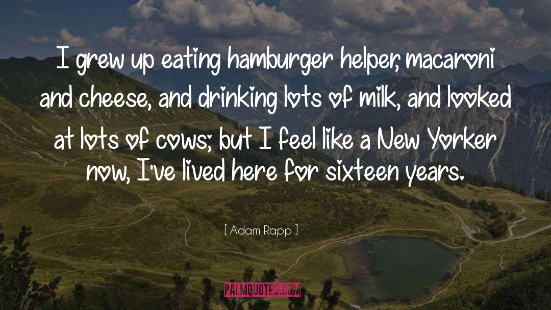 Hamburger quotes by Adam Rapp
