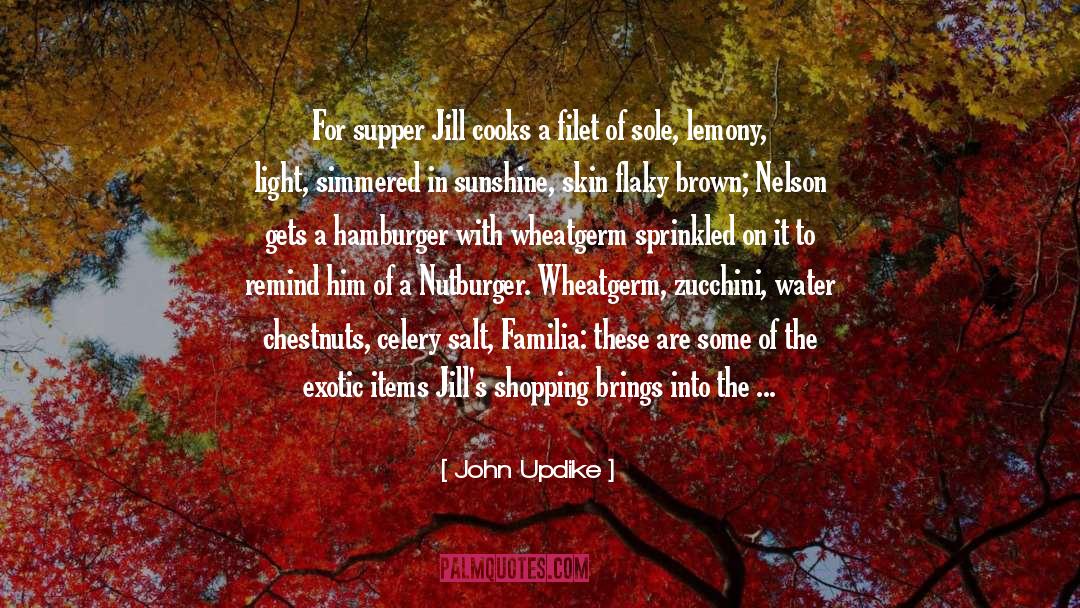 Hamburger quotes by John Updike