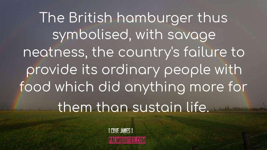 Hamburgers quotes by Clive James