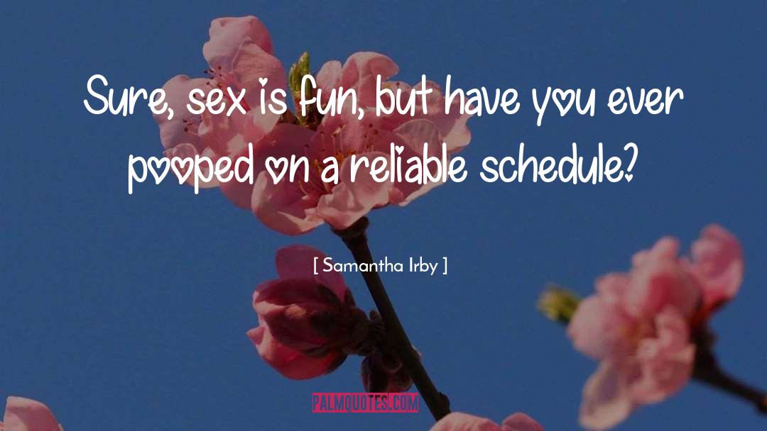 Hamfest Schedule quotes by Samantha Irby