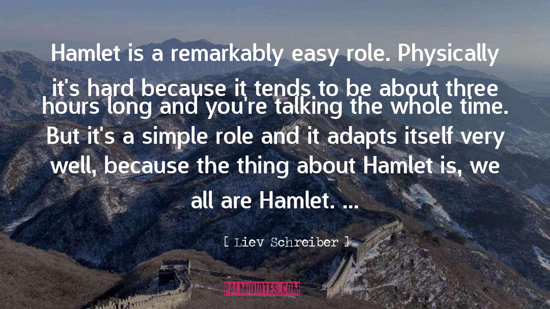 Hamlet Ophelia quotes by Liev Schreiber