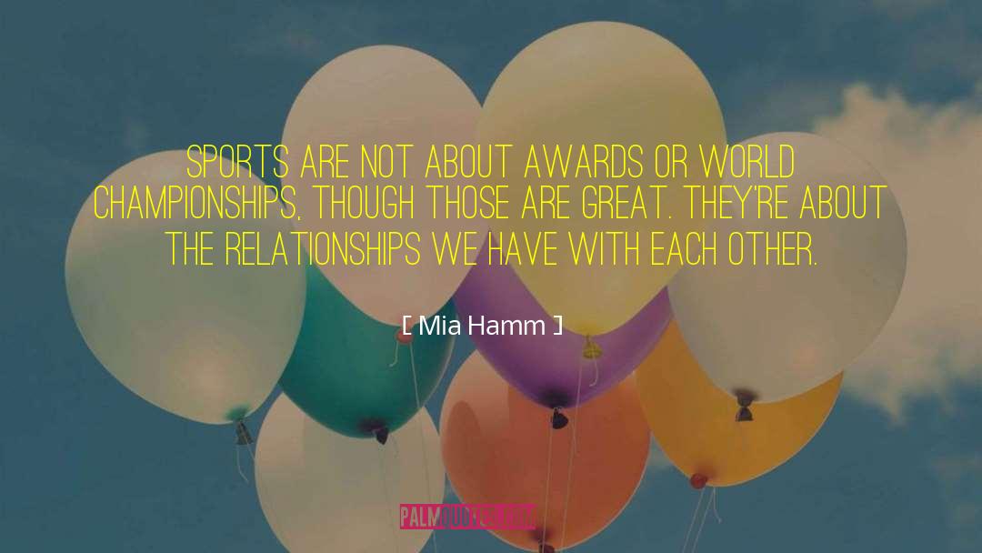 Hamm quotes by Mia Hamm