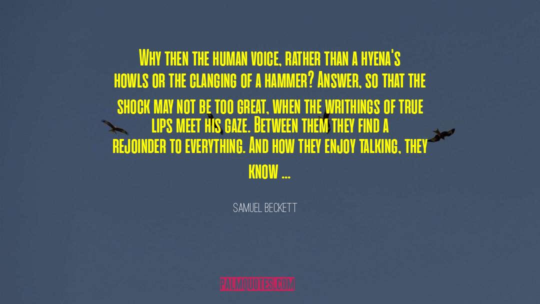 Hammer quotes by Samuel Beckett