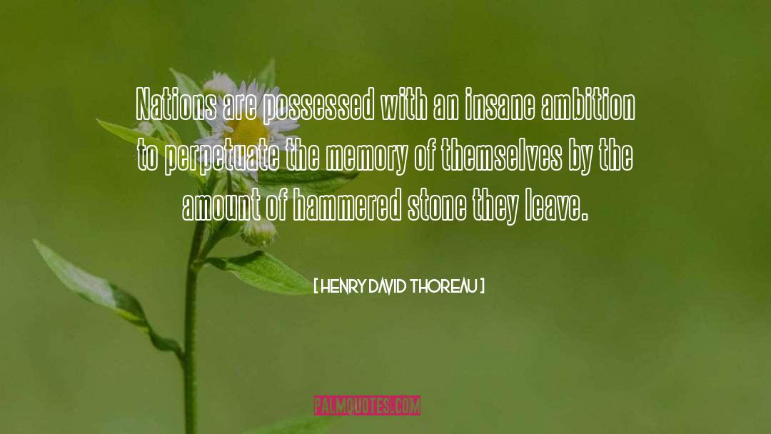 Hammered quotes by Henry David Thoreau