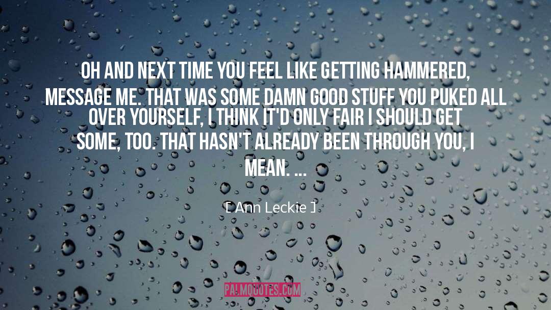 Hammered quotes by Ann Leckie