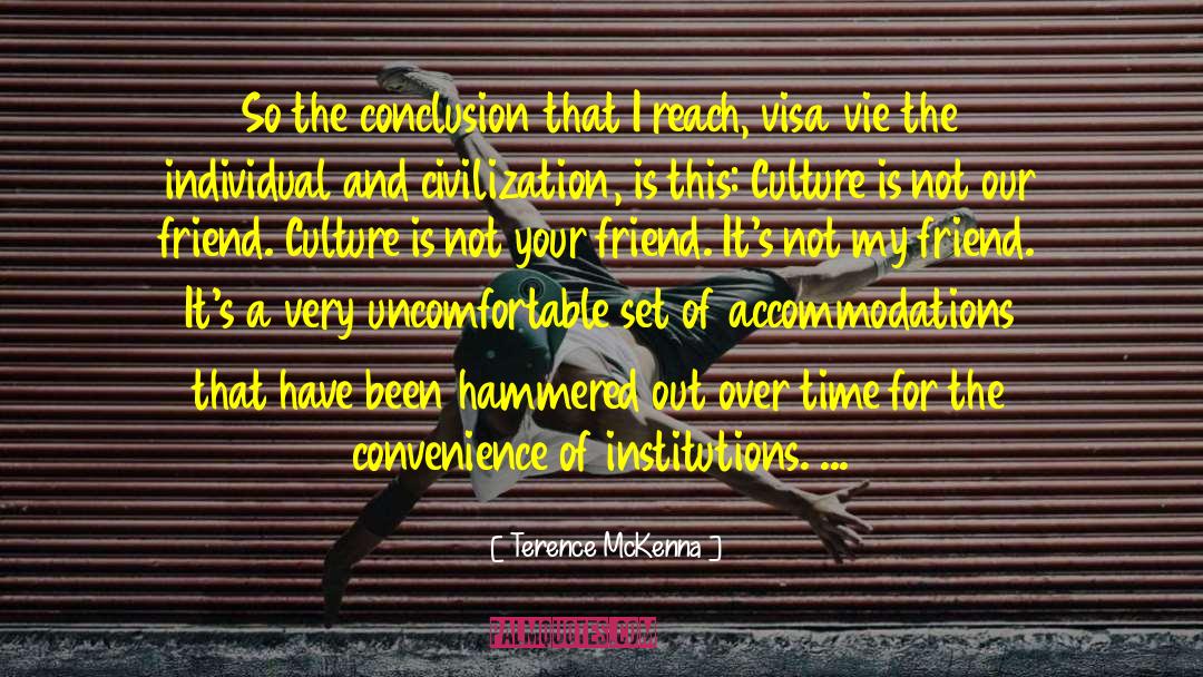Hammered quotes by Terence McKenna