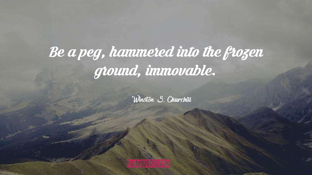 Hammered quotes by Winston S. Churchill