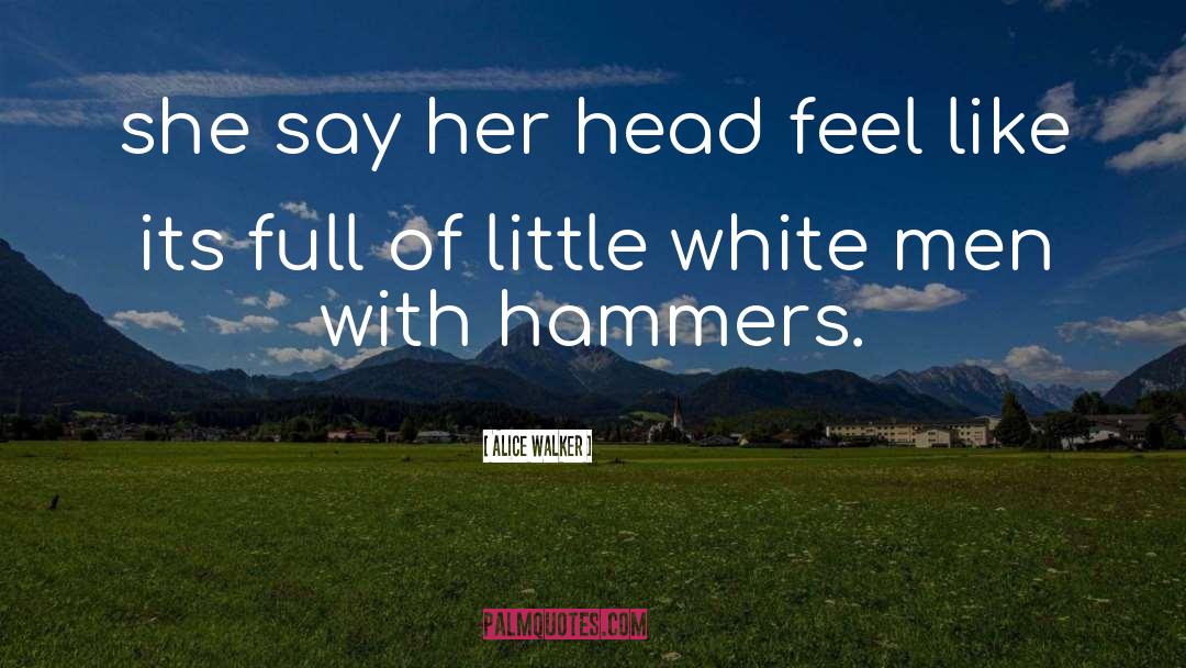 Hammers quotes by Alice Walker