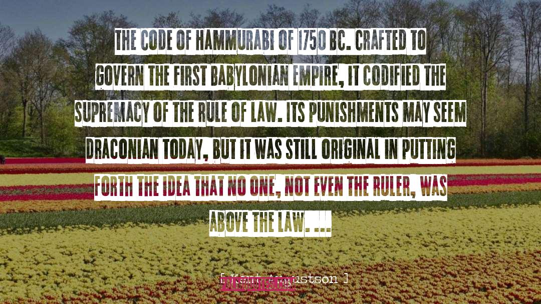 Hammurabi quotes by Kent Augustson