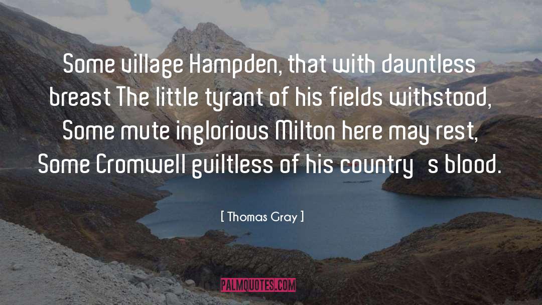 Hampden quotes by Thomas Gray