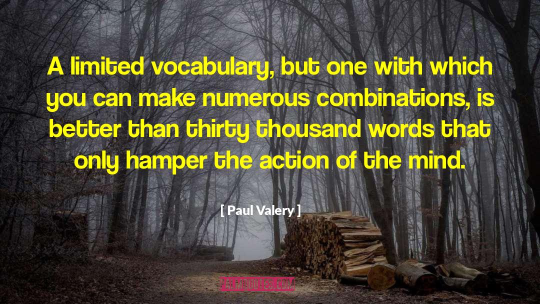 Hamper quotes by Paul Valery