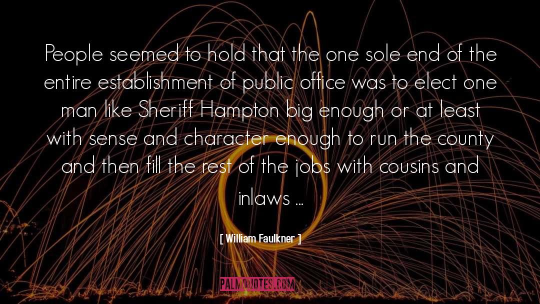 Hampton quotes by William Faulkner