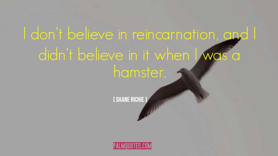 Hamster quotes by Shane Richie