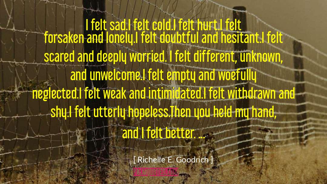 Hand Holding quotes by Richelle E. Goodrich