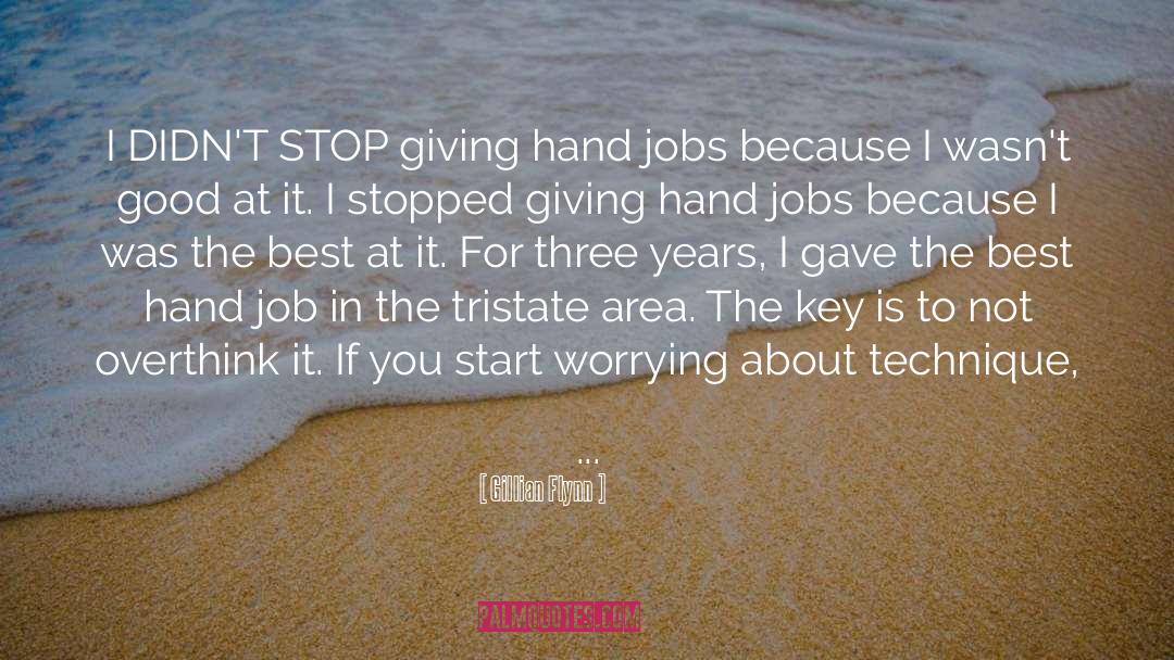 Hand Job quotes by Gillian Flynn