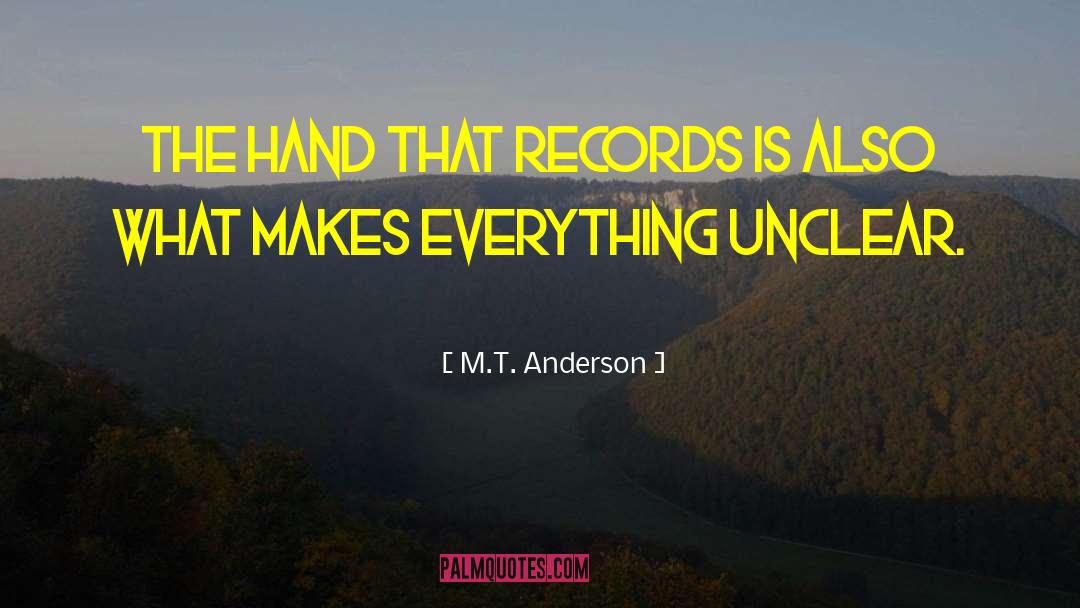 Hand Job quotes by M.T. Anderson