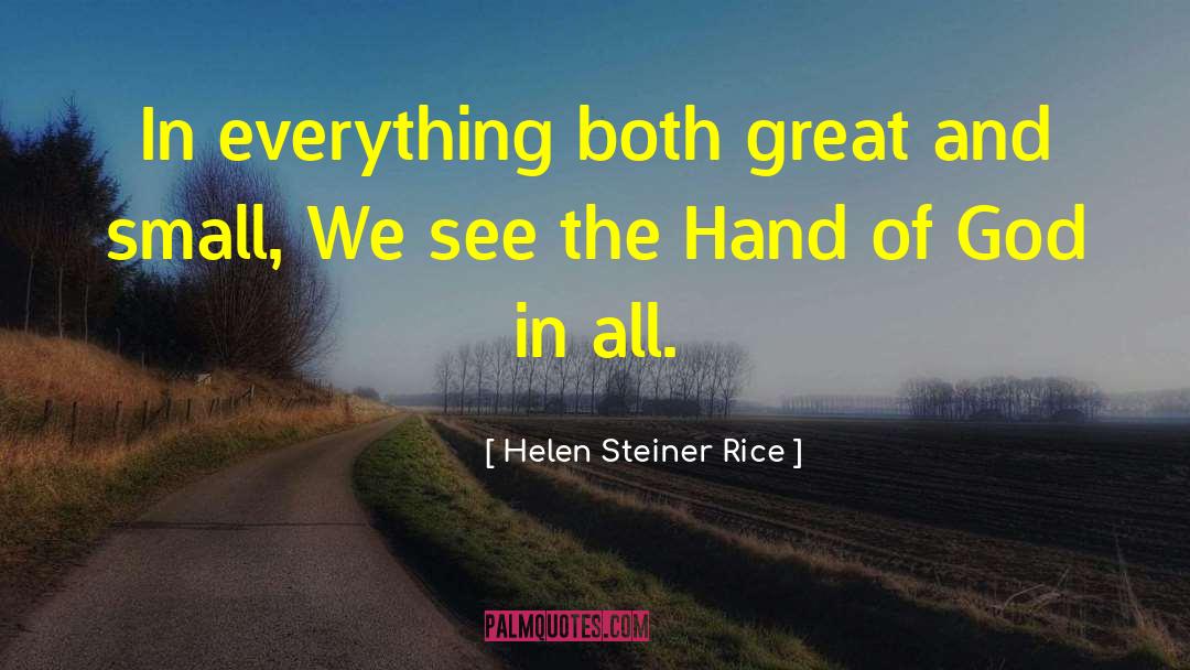 Hand Of God quotes by Helen Steiner Rice