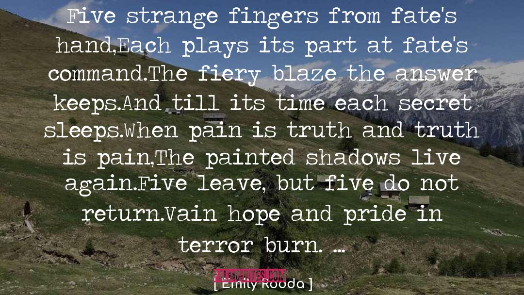Hand quotes by Emily Rodda