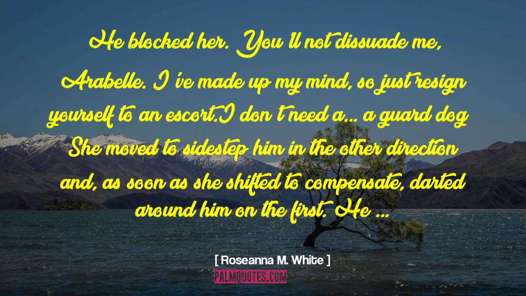 Hand Shadow A Guard Dog quotes by Roseanna M. White