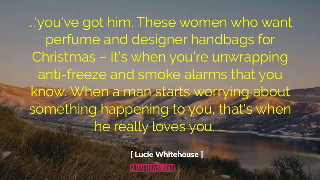 Handbags quotes by Lucie Whitehouse