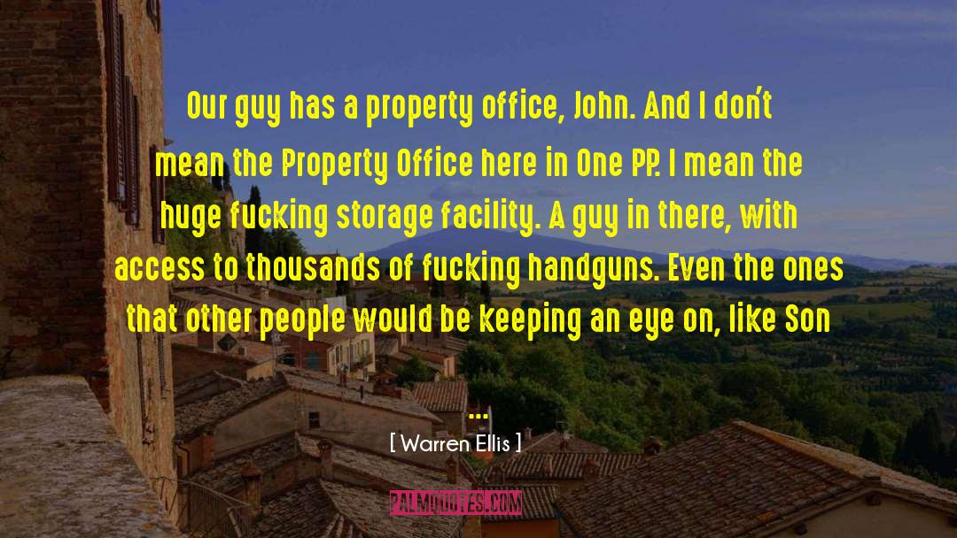 Handguns quotes by Warren Ellis