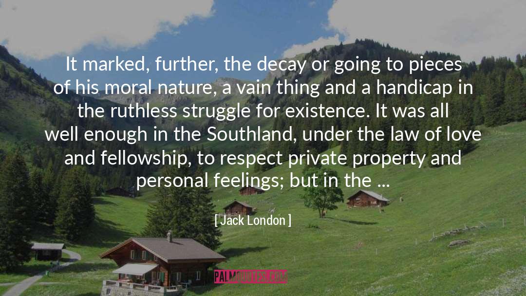 Handicap quotes by Jack London