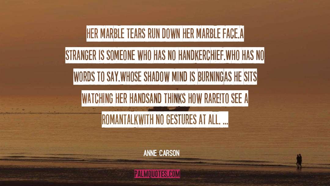 Handkerchief quotes by Anne Carson